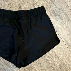 90 Degree By Reflex Black Women's Athletic Shorts with Drawstring